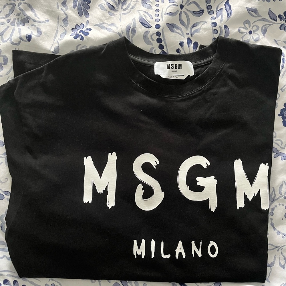 MSGM Classic Black Tee